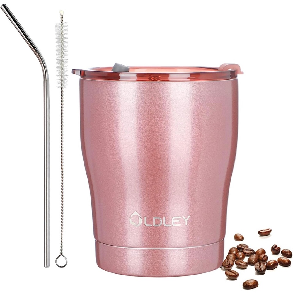 New - Rose Gold 11.5oz Insulated Stainless Steel Coffee
Mug with Ceramic Coating